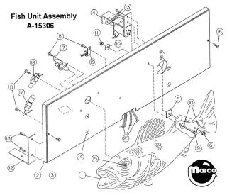 FISH TALES (Williams) Fish panel assembly