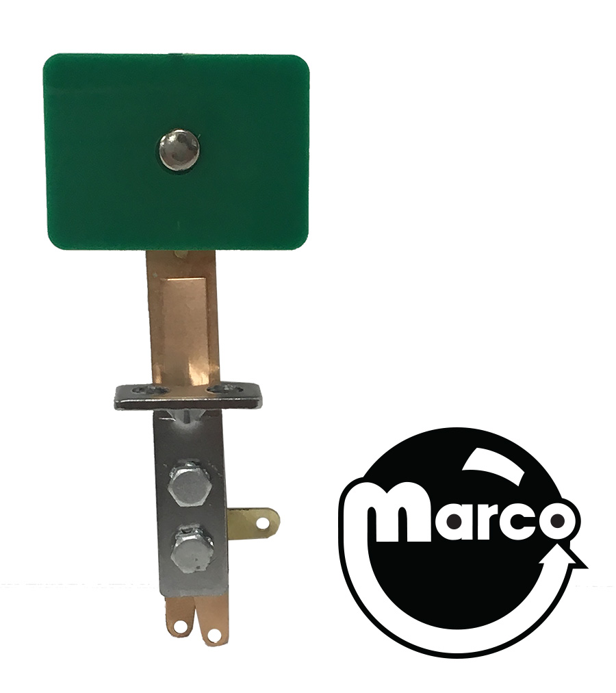 Target switch - rectangle wide green front mount