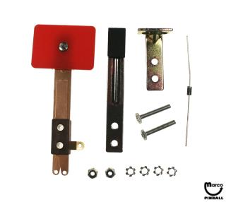 Target switch - rectangle X-wide red front mount