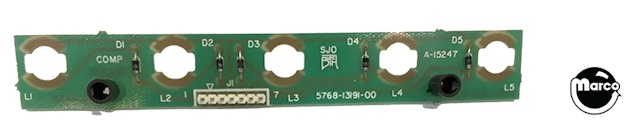 5 lamp pcb assy-w/spacers