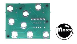 8 lamp pcb assy-w/spacers 5768-13190-01