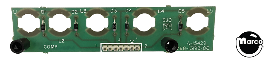 5 lamp pcb assy-w/spacers