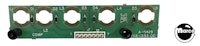 5 lamp pcb assy-w/spacers