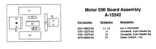 Motor EMI board assembly