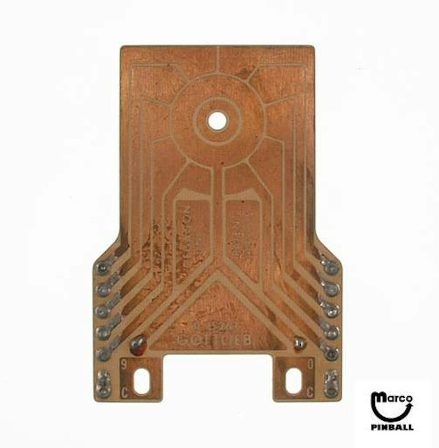 Decagon contact PCB Gottlieb