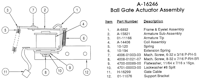 Ball gate actuator assembly