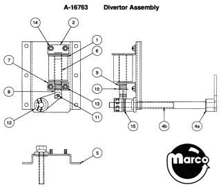 A-16763 - STAR TREK NEXT GEN (WMS) diverter assembly kit - Marco