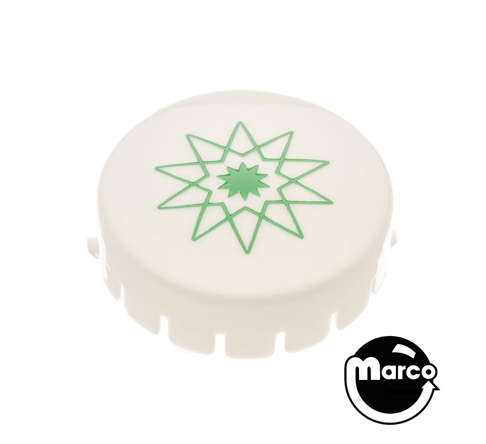 Pop bumper cap GTB 10 tip star green