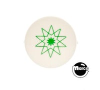 Pop bumper cap GTB 10 tip star green