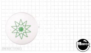 Pop bumper cap GTB 10 tip star green