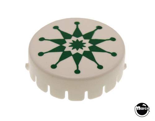 Pop bumper cap GTB asterisk green