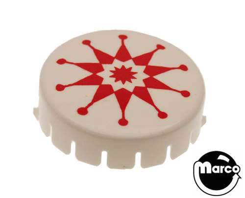 Pop bumper cap GTB asterisk red