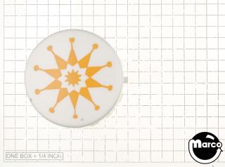 Pop bumper cap GTB asterisk yellow