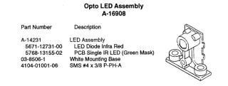 Opto assembly - IR LED Transmitter WHITE