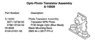 Opto assembly - IR Receiver BLACK