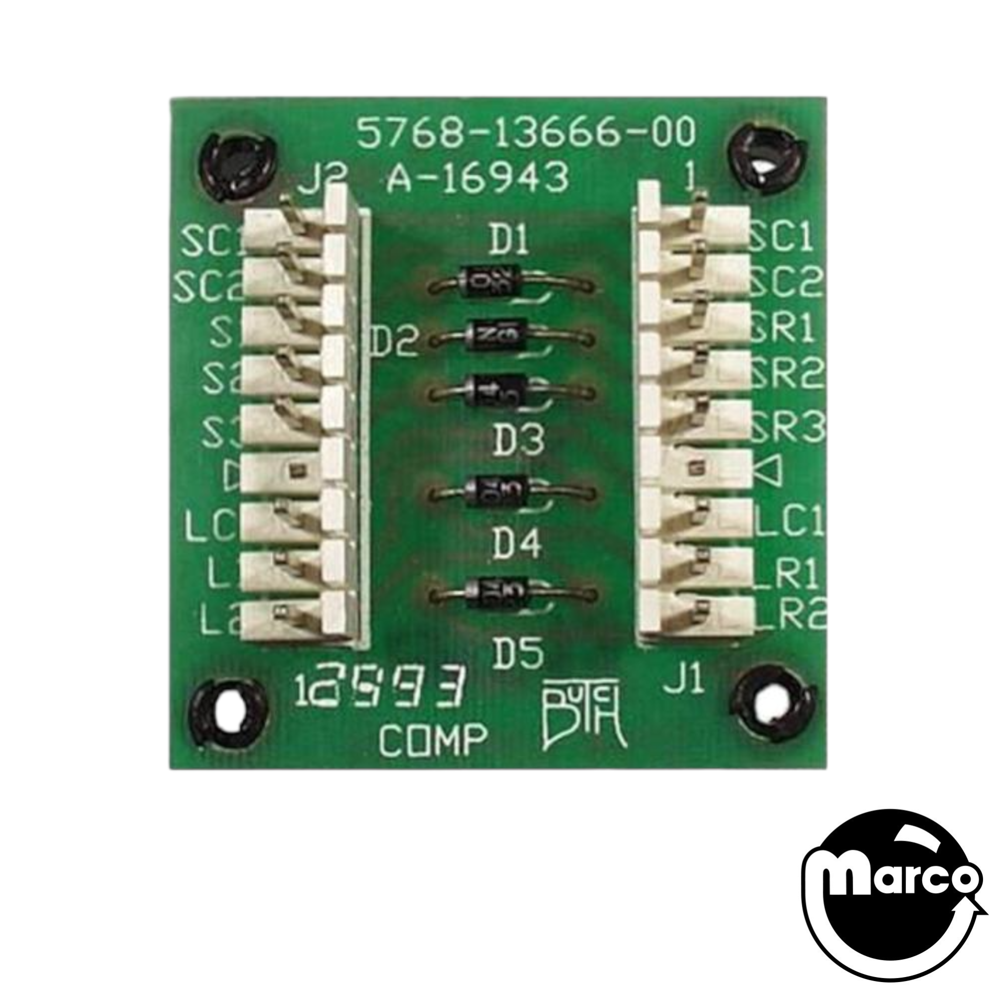 5 diode sw lmp & spcr assy