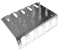 Drop target bracket & stud assembly
