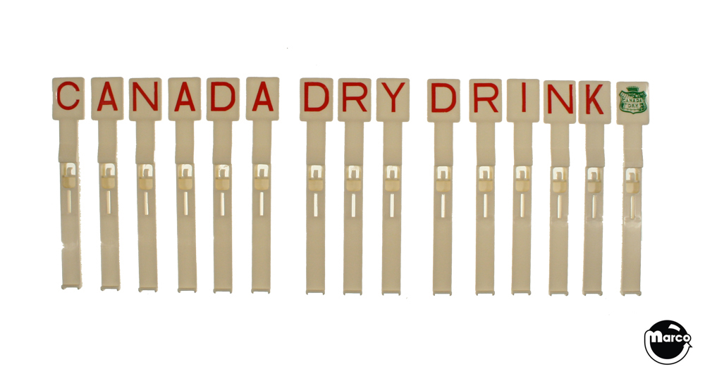 CANADA DRY (Gottlieb) Drop target set (15) DT1114