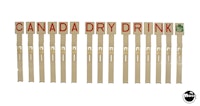 CANADA DRY (Gottlieb) Drop target set