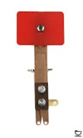 Target switch - wide rectangle red rear mount