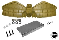 JUDGE DREDD (Bally) Eagle matte gold & bracket kit