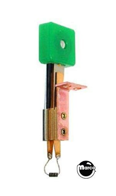 Target switch assembly 3D square green trans front B-12912-21