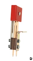 Target switch - 3D square red opaque front 95 deg