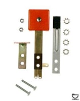 Target switch - 3D square orange trans front 95 deg