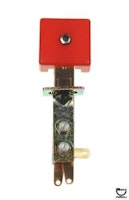 Target switch - 3D square red opaque front 95 deg