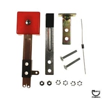 Target switch - 3D square red opaque front 95 deg