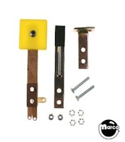 Target switch - 3D square yellow opaque front 95 deg