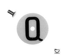 Target face - round 'Q' white/black