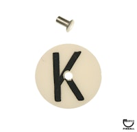 Target face - round 'K' white/black