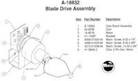 ROAD SHOW (Williams) Blade drive assembly