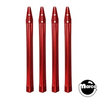 Leg set 28-1/2 inch Candy Red (4)