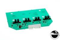 Drop target 4 bank PCB - cornered
