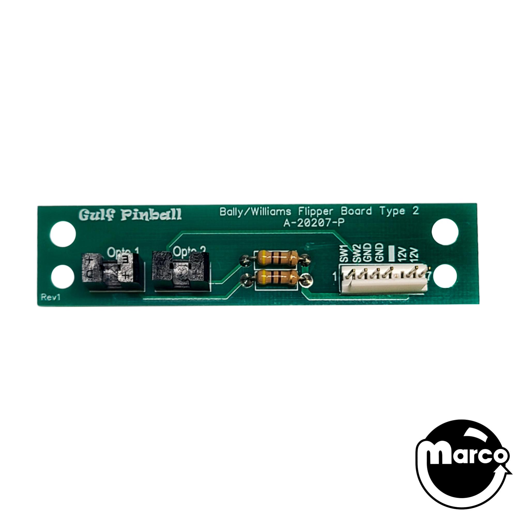 A-20207-P - Flipper opto board Williams/Bally Type 2 - Marco