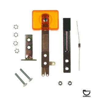 Target switch - 3D wide rectangle orange