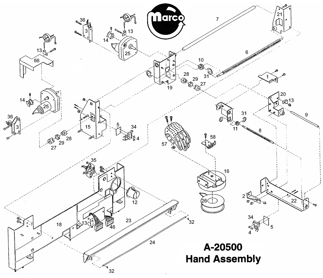 JOHNNY MNEMONIC (Williams) Hand assembly