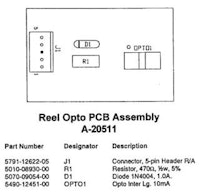 WHO DUNNIT (Bally) Opto Encoder board