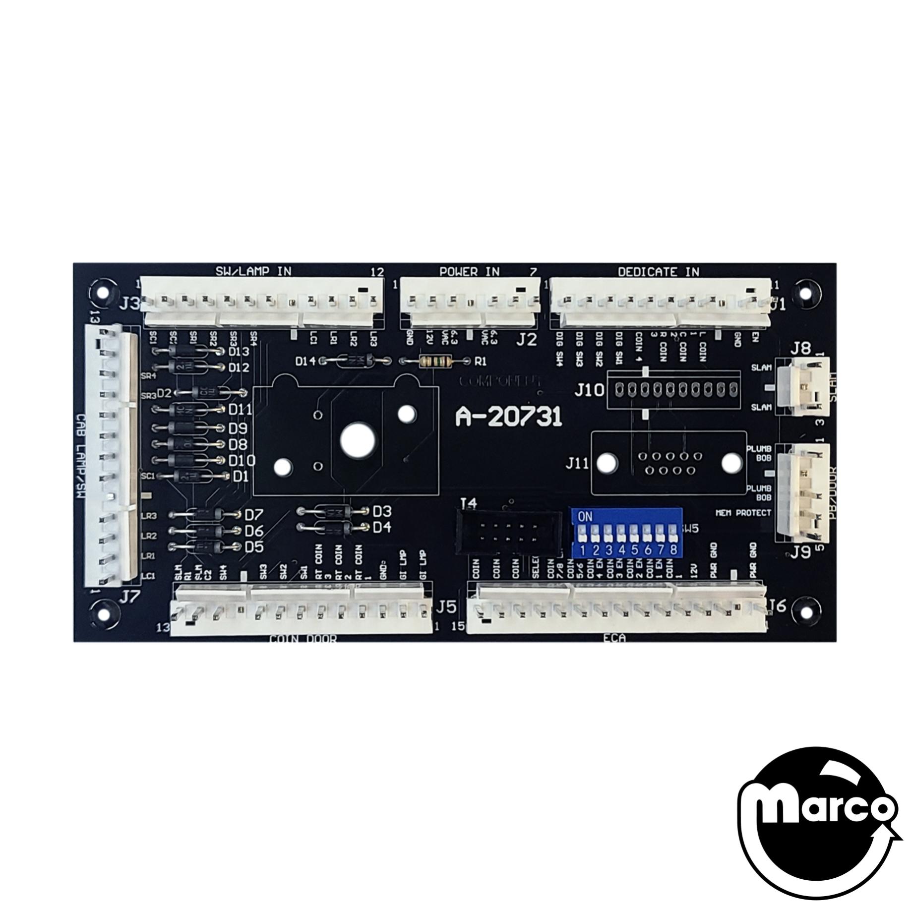 A-20731 - Coin door interface board & spacer - Marco Specialties