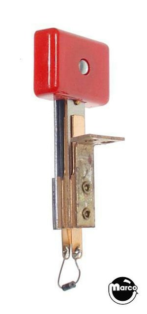 Target switch - rectangle 3D red opaque