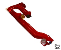 SAFE CRACKER (Bally) ramp left assembly - red plastic