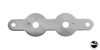 Backing plate for double pushbutton