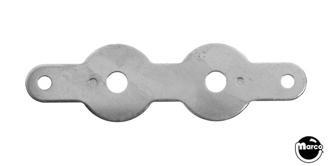 Backing plate for double pushbutton
