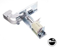 Shooter lane auto kicker assembly