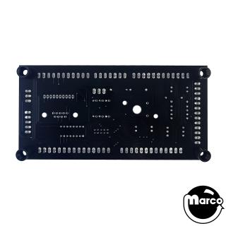 Coin door interface board with spacers