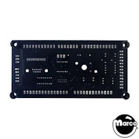 Coin door interface board with spacers