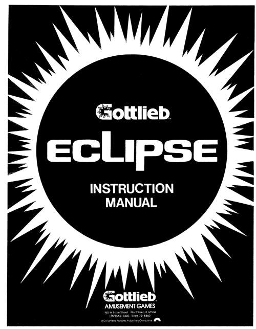 ECLIPSE (Gottlieb) Pop bumper cap white
