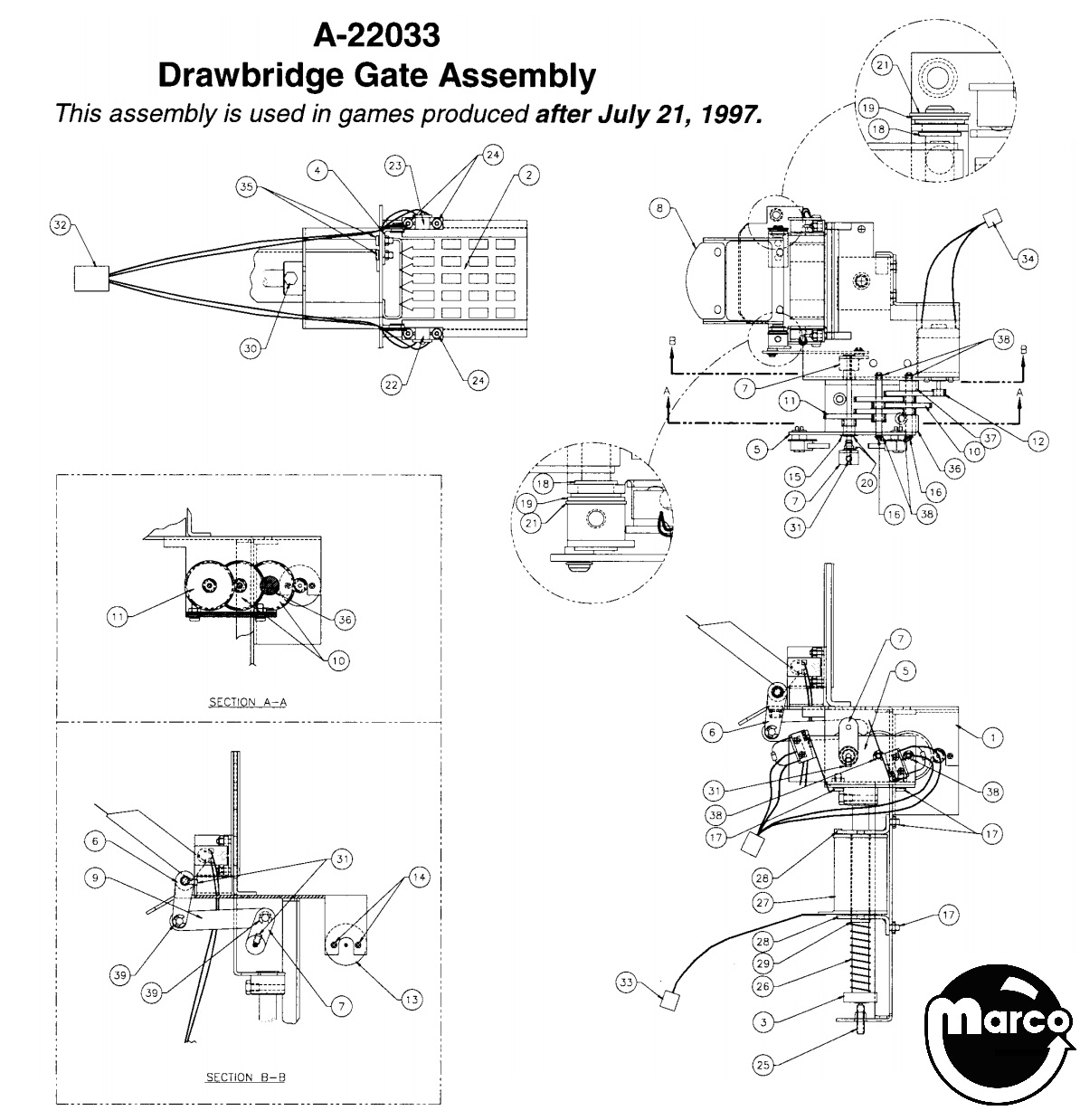 MEDIEVAL MADNESS Drawbridge gate assembly